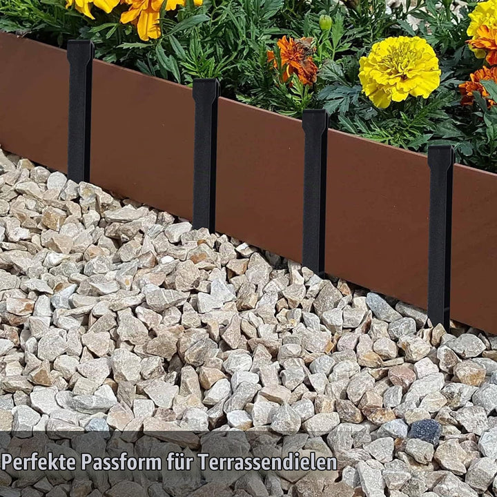 LATERN 25 Stück Erdspiesse aus Kunststoff, 25CM Strapazierfähige Pfähle für Landschaftskanten Hering
