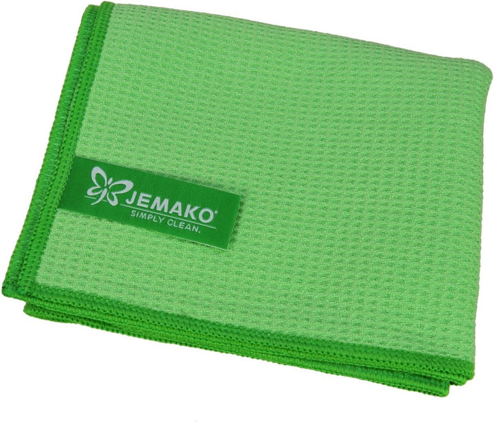 JEMAKO 3er Set Trockentuch mittel 45x60 cm Profituch klein 35x40 cm Duopad grün mini Ø 9,5 cm (Grün)