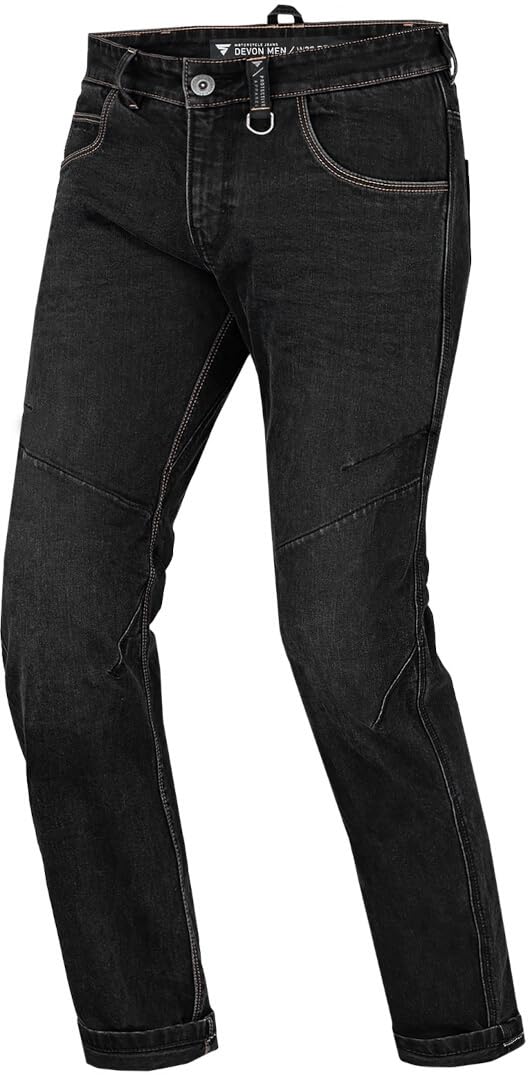 SHIMA DEVON Motorradjeans - Belüftete Elastische Slim Fit Biker Motorradhose mit FiberQL-Verstärkung