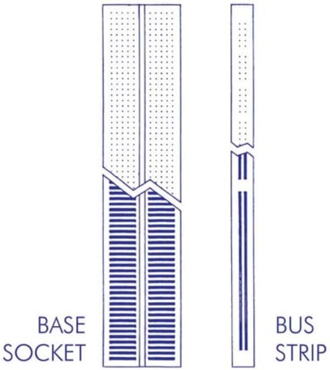 Velleman SD24N Steckplatine mit 1680 Löchern, Mehrfarbig