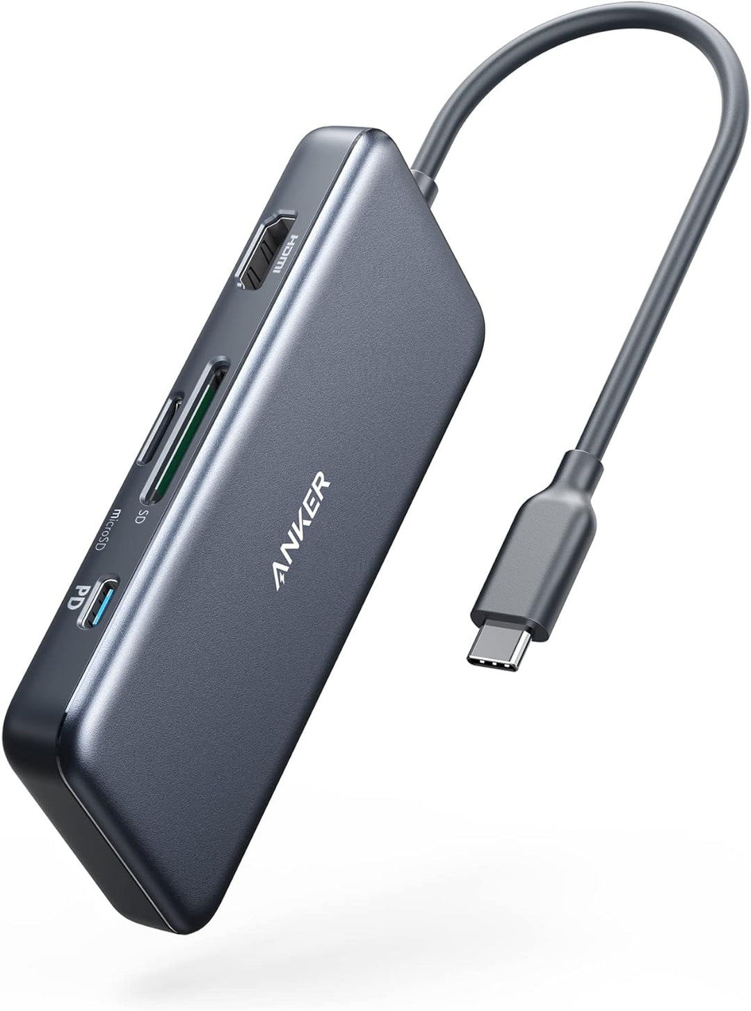 Anker USB C Hub, 341 USB C Adapter (7-in-1), 4K HDMI, 100W Power Delivery, USB C und 2 USB A 5Gbps D