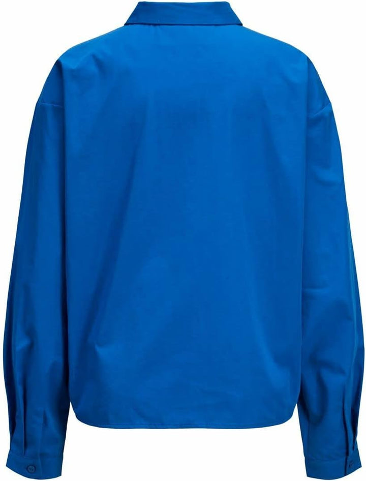 Damen Jxmission Ls Relax Shirt Noos Bluse, Blue Iolite