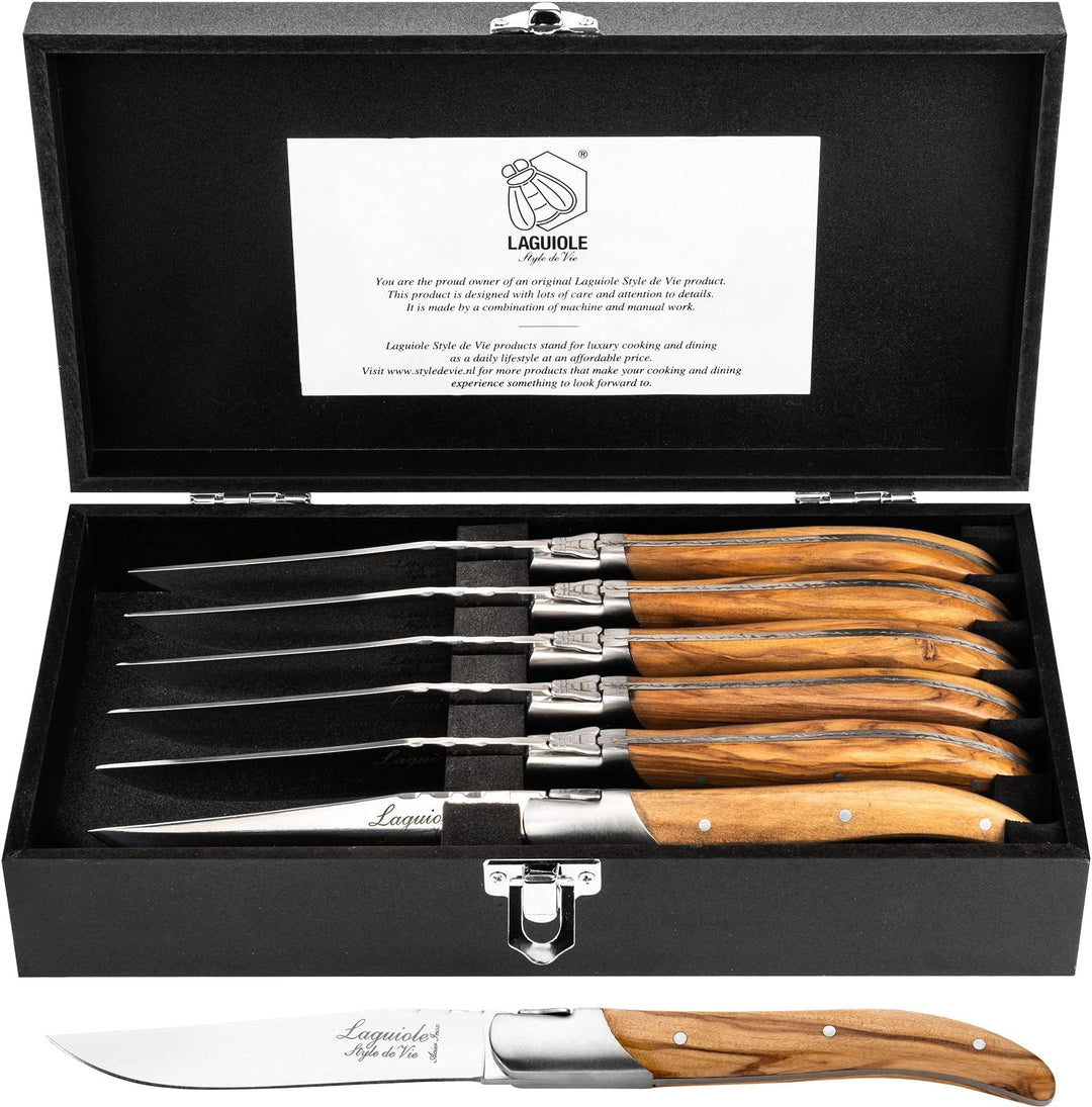 Laguiole Style de Vie Steakmesser Luxury Line, 6-teilig,