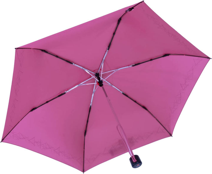 Knirps 4Kids Kinder-Taschenschirm reflective mit Reflexborte - pink, pink