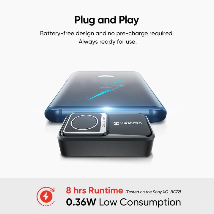 HIKMICRO Mini2 Wärmebildkamera Android, 256 x 192 IR-Auflösung, Wärmebildkamera 25 Hz Bildfrequenz,