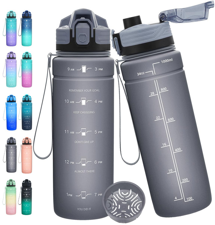Trinkflasche 1L/500ml/ 700ml/1500ml Sportflasche, BPA-frei Tritan Trinkflasche Sport Auslaufsicher m