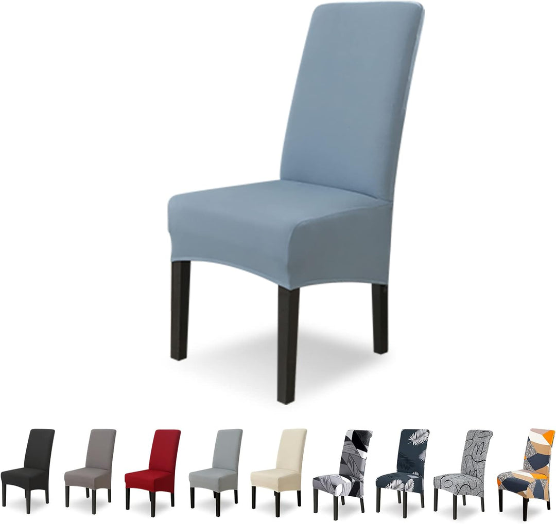 Lydevo Stuhlhussen XL 6er Set Stretch Stuhlhussen Schwingstühle XL für Esszimmerstühle Spandex Unive