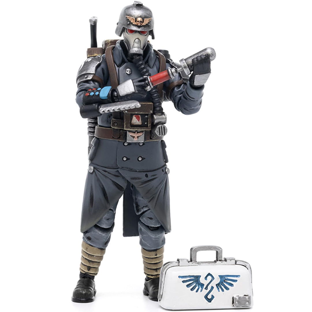JOYTOY Warhammer 40K Astra Militarum Death Korps of Krieg Veteran Squad Guardsman Medic 1/18 Action