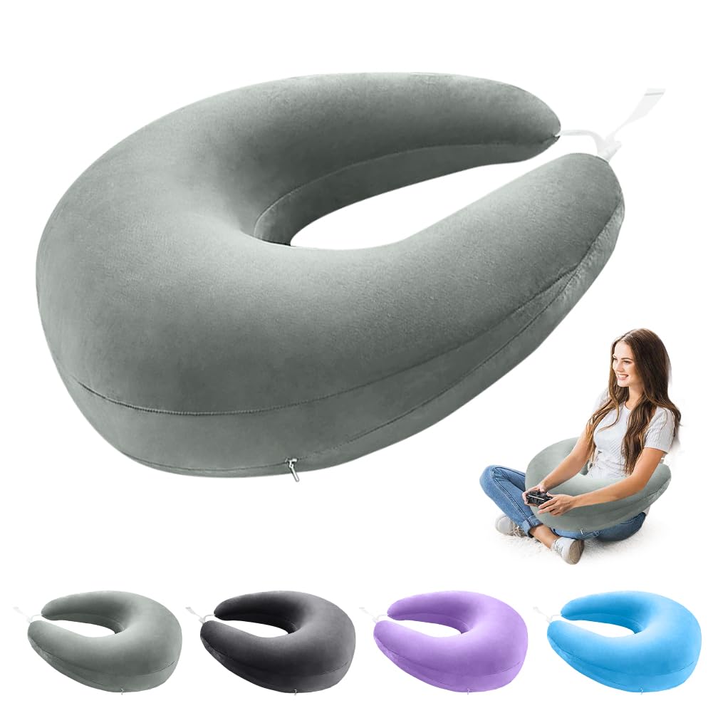 CEWROM Ergonomisches Crealis-Kissen, Schosskissen Lesekissen, Tragbar Häkelkissen Stützkissen, Leich