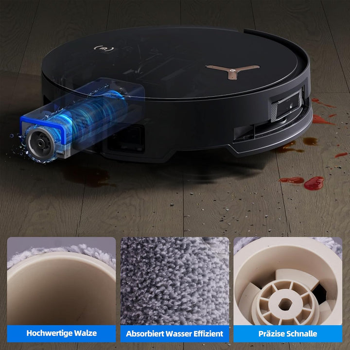 21 Stück Zubehörset für ECOVACS DEEBOT X8 PRO OMNI / X8 OMNI / X8 Saugroboter, Ersatzubehör 2 Hauptb