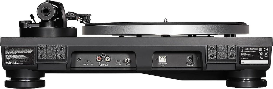 Audio-Technica LP5x Manueller Plattenspieler mit Direktantrieb Schwarz Single, Single