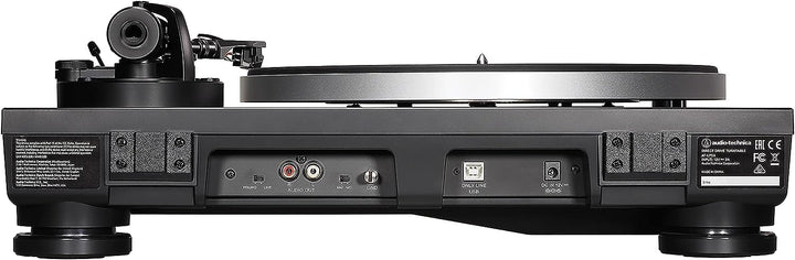 Audio-Technica LP5x Manueller Plattenspieler mit Direktantrieb Schwarz Single, Single