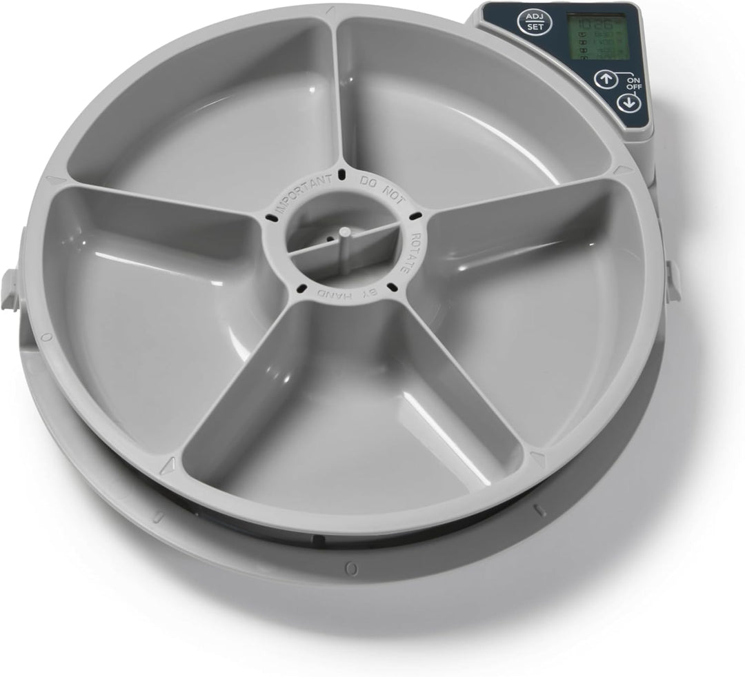 Cat Mate C500 Automatischer Futterautomat mit 5 Näpfen – Digitaler Timer, für Katzen und kleine Hund