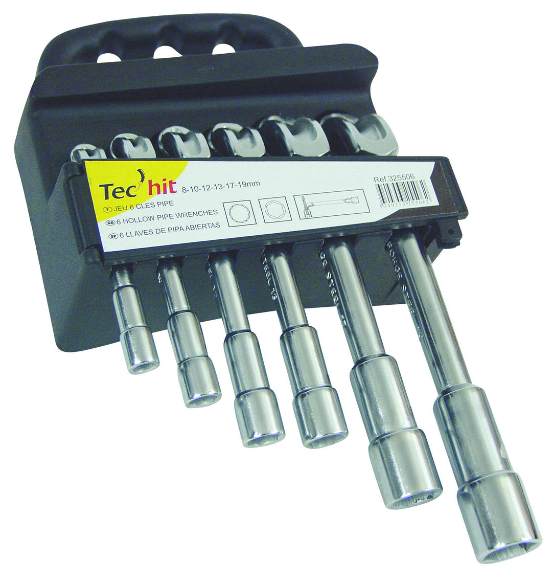 Tec Hit 325506 Spiel-6-Maulschlüssel von 8 bis 19 mm