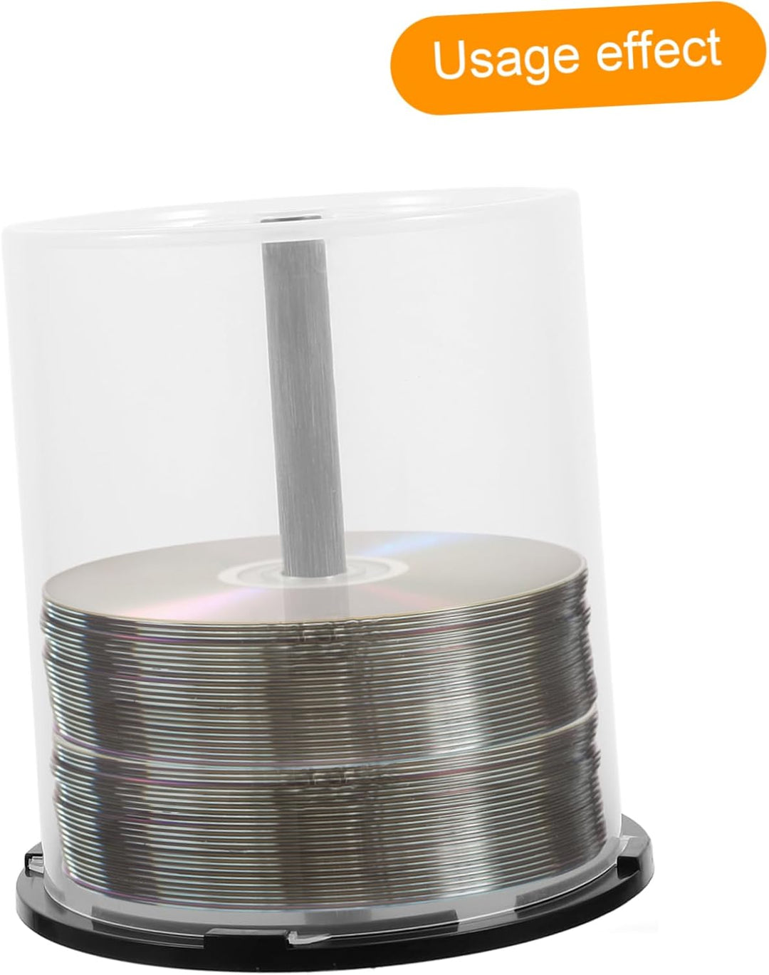 Garneck Cd Aufbewahrungsbox - 100 Discs Kapazität Robustes Pp-Material Transparenter Deckel Für Opti
