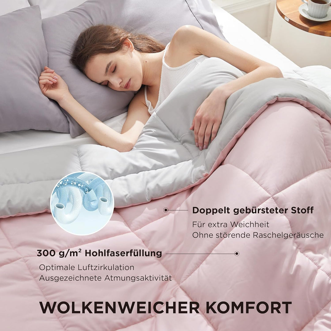 BEDSURE Bettdecke Ohne Bezug 135x200 - Bettdecke 135x200 für Allergiker, Warm & Gemütlich Ganzjahres