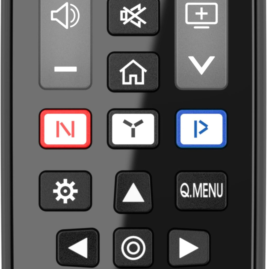 Meliconi Gumbody Personal 2+ Fernbedienung für LG TV, ersetzt die Originalfernbedienung, sofort eins