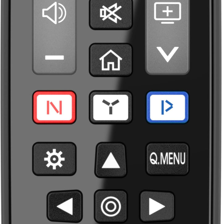 Meliconi Gumbody Personal 2+ Fernbedienung für LG TV, ersetzt die Originalfernbedienung, sofort eins