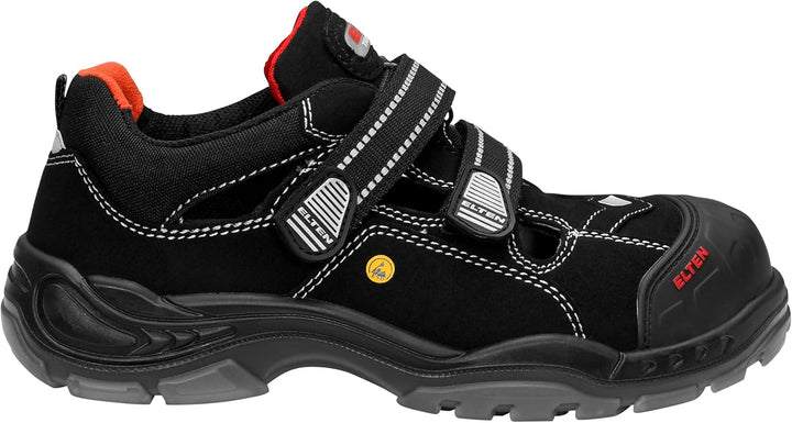 Elten 726661-38 Scott Pro, S1P Sandale ESD Schwarz 38 EU Einfarbig, Schwarz 38 EU Einfarbig