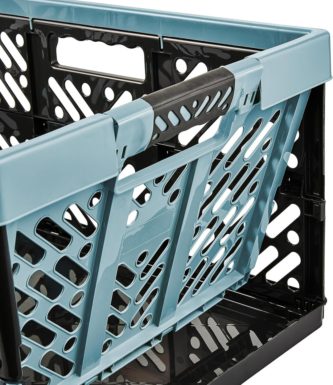 keeeper 4x Stabile Profi-Klappboxen mit Soft-Touch Griffen, 45 l, Ben, Nordic Blue (Blau) Nordic Blu
