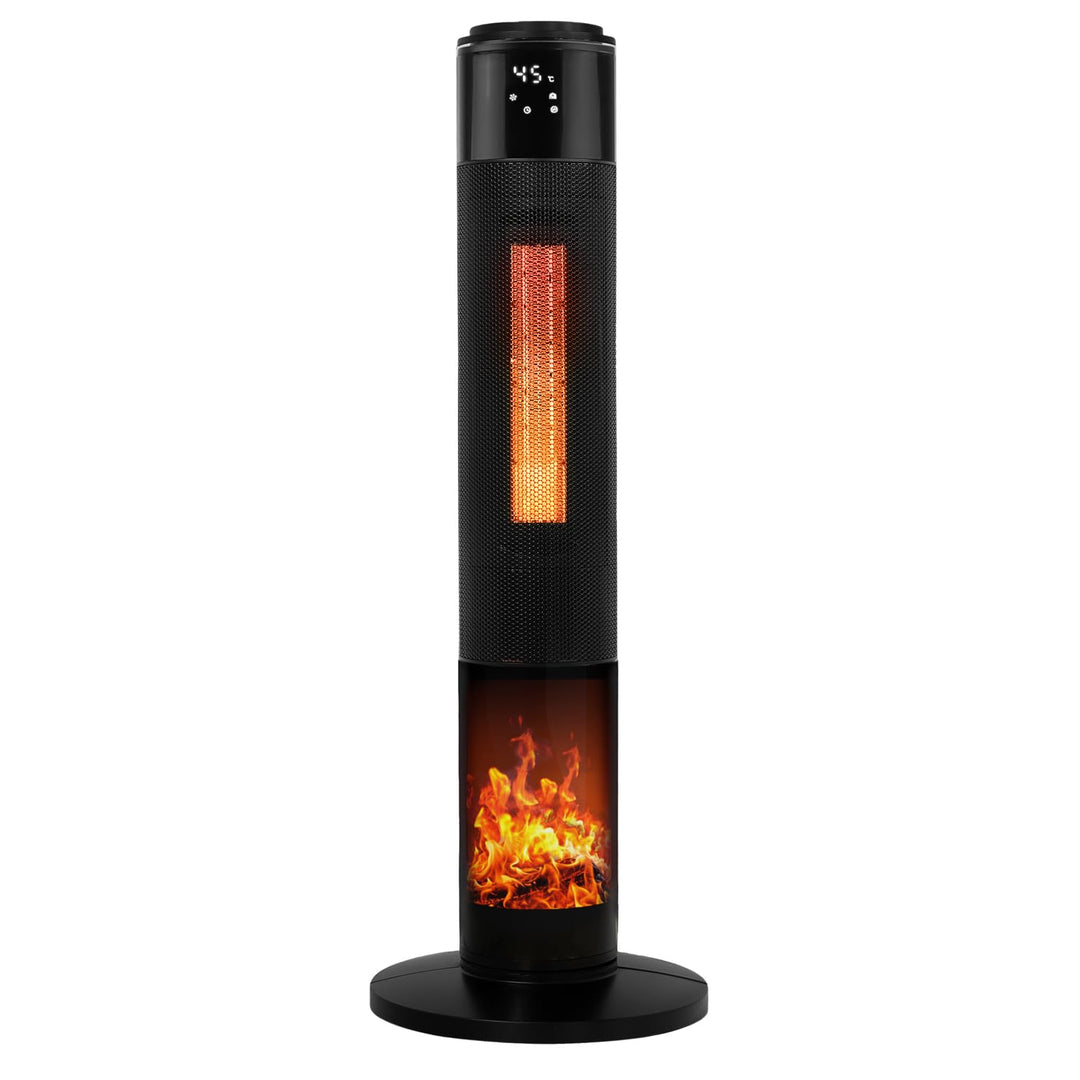 Tronitechnik® Heizlüfter Turmheizstrahler 1000 / 2000W Heizstrahler Standheizstrahler mit Fernbedien