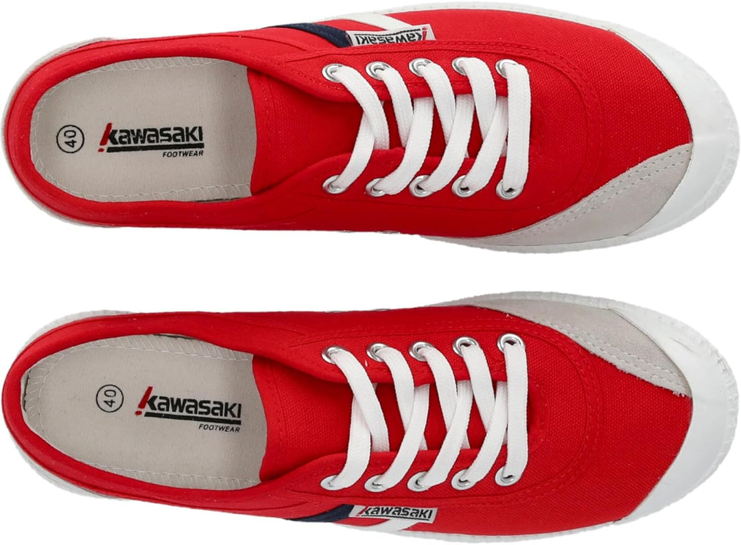 Kawasaki Unisex Sneaker Retro Canvas 36 EU 4012 Fiery Red, 36 EU 4012 Fiery Red