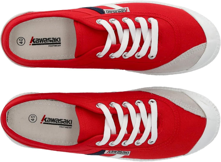 Kawasaki Unisex Sneaker Retro Canvas 36 EU 4012 Fiery Red, 36 EU 4012 Fiery Red