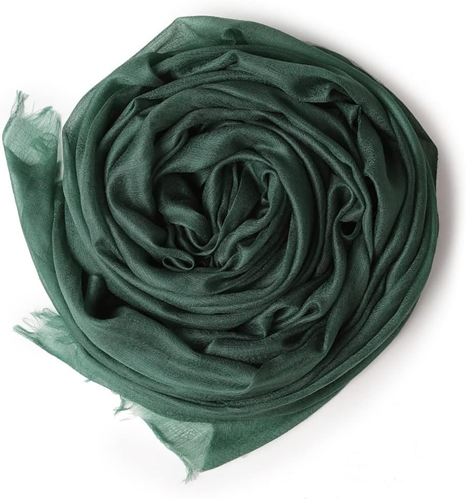 Prettystern Damen 100% Kaschmir feder-leicht Ring Pashmina Schal Abendkleid Stola aus hauch-dünn 200