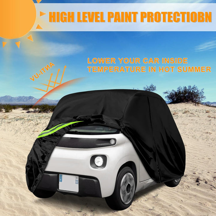 Vollgarage Autoabdeckung Ersatz für Citroen Ami/Rocks-e/Electric/FIAT Topolino 2020-2024, Auto Abdec
