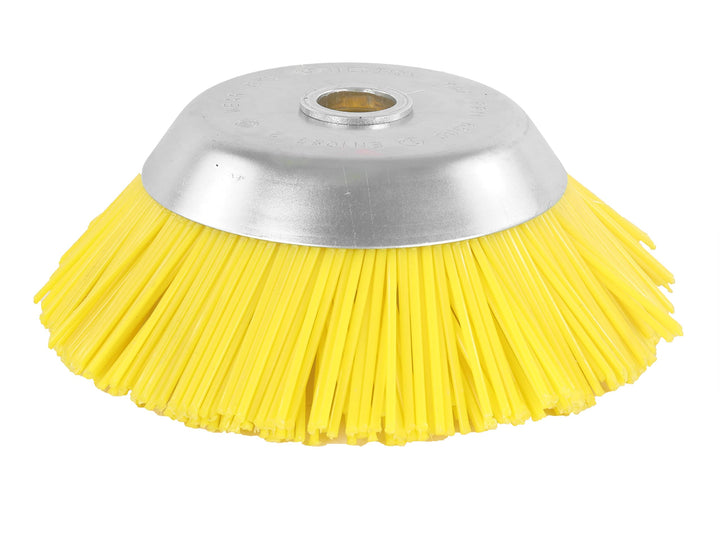 S&R Kegelbürste, Unkrautbürste 200 mm x 25,4 mm, Nylon-Borsten, Nylonbürste, schonende Wildkrautbürs
