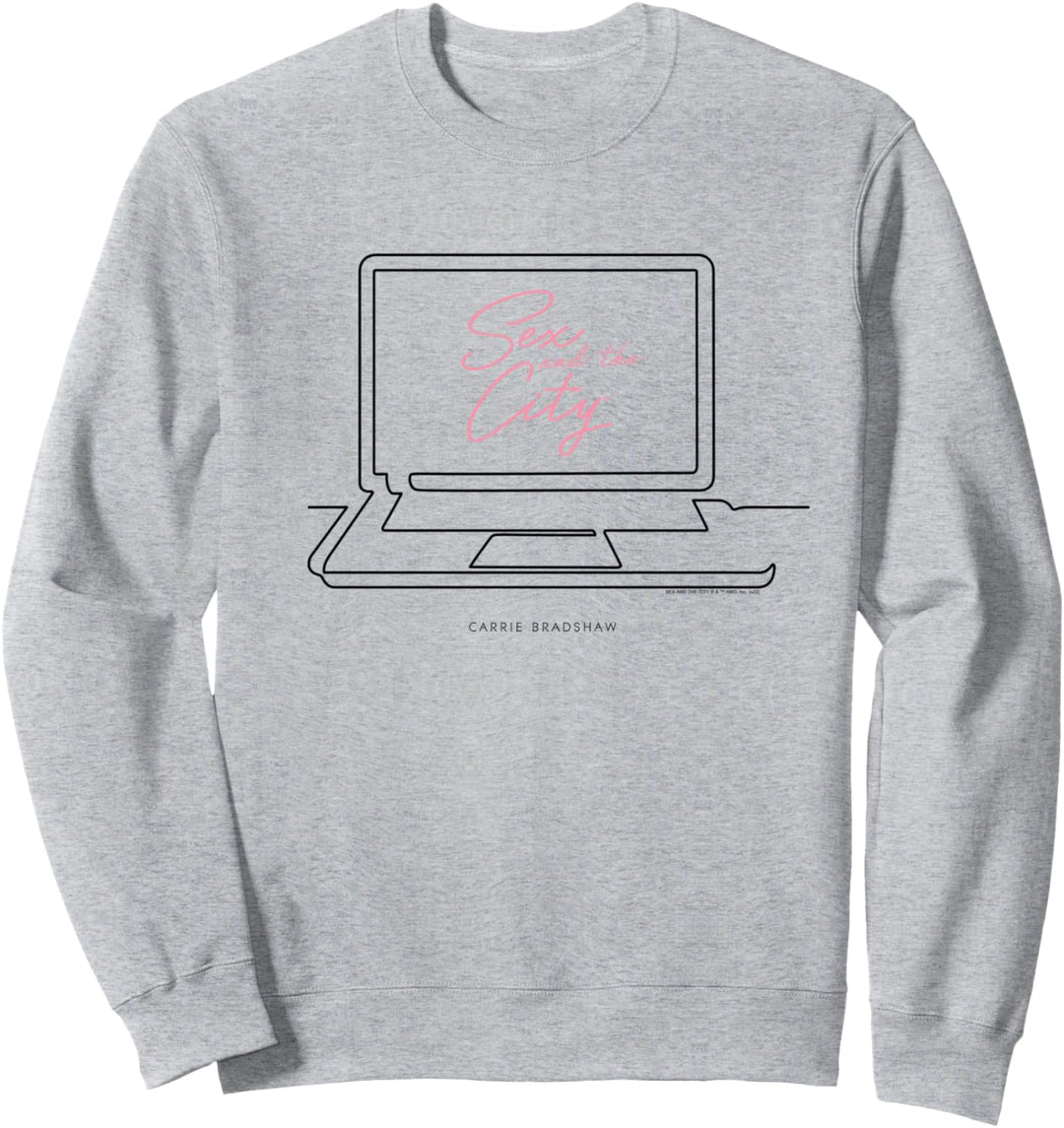Sex and the City Carrie Bradshaw Laptop Design Sweatshirt