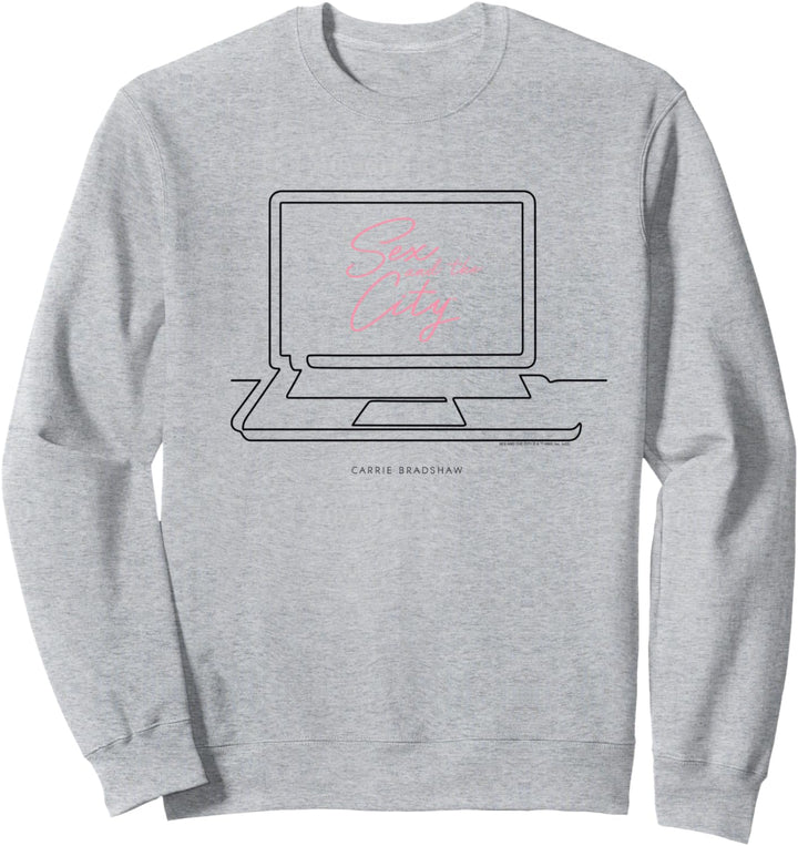 Sex and the City Carrie Bradshaw Laptop Design Sweatshirt