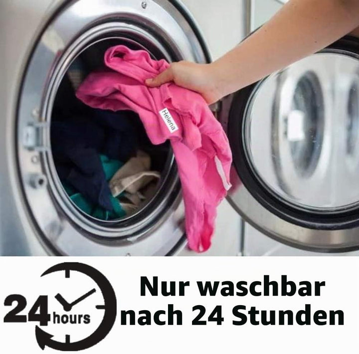 MarkField Kleideretiketten Aufbuegelbar Etiketten Kompatibel mit Dymo Letratag Etikettenband Textil