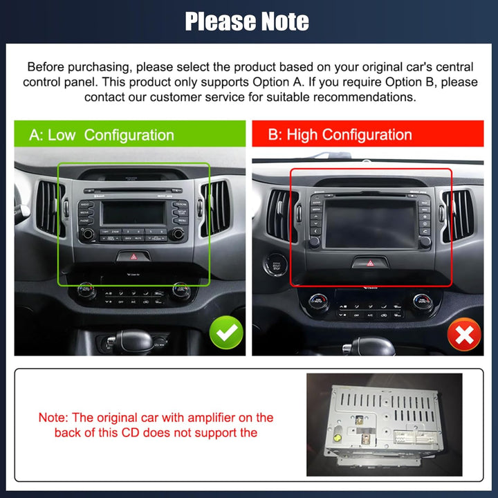 CAMECHO 2+64G Android 13 Navi Autoradio für Kia sportage 2010-2016 mit 9 Zoll Touchscreen HD Rückfah