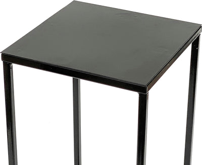 DanDiBo Blumenhocker Metall Schwarz Eckig Höhe 42,5 cm Blumenständer Beistelltisch 434 Blumensäule M