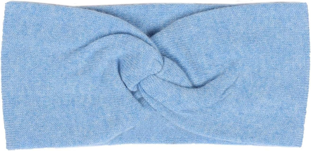 Zwillingsherz Stirnband aus 100% Kaschmir - Hochwertiges Strick-Kopfband im Uni Design für Damen Fra