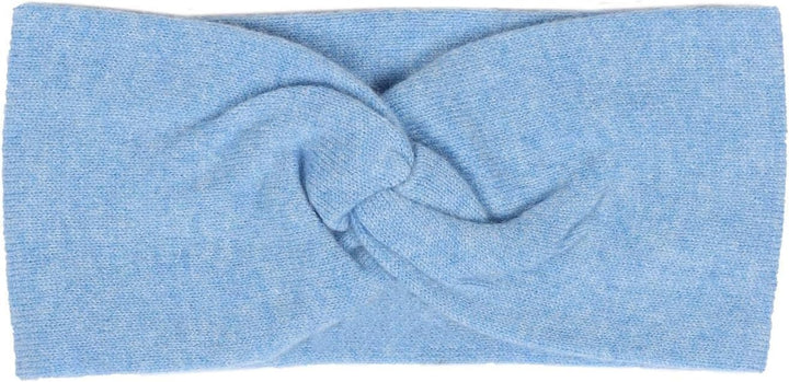 Zwillingsherz Stirnband aus 100% Kaschmir - Hochwertiges Strick-Kopfband im Uni Design für Damen Fra