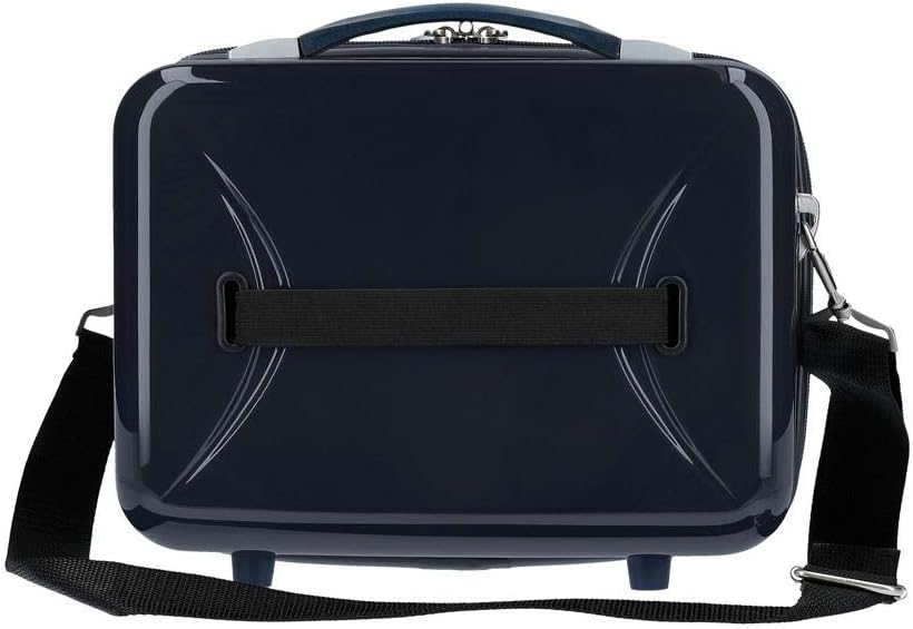 Disney Mickey on The Moon Kulturbeutel, anpassbar, mit Umhängetasche, Blau, 29 x 21 x 15 cm, starr,