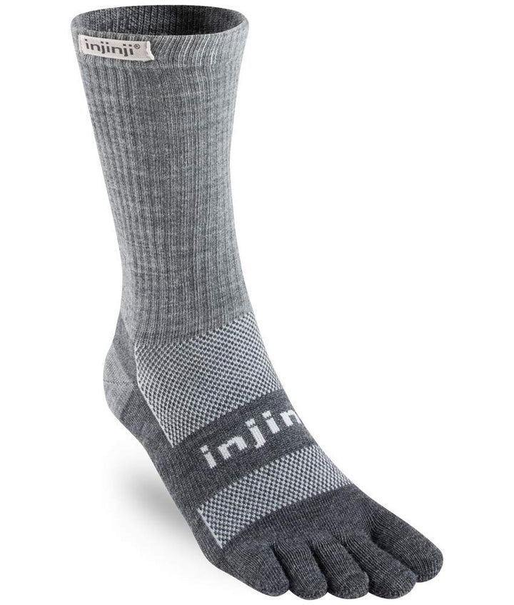 Injinji 2.0 Outdoor nuwool Midweight Crew Socken XL charcoal/schwarz, XL charcoal/schwarz