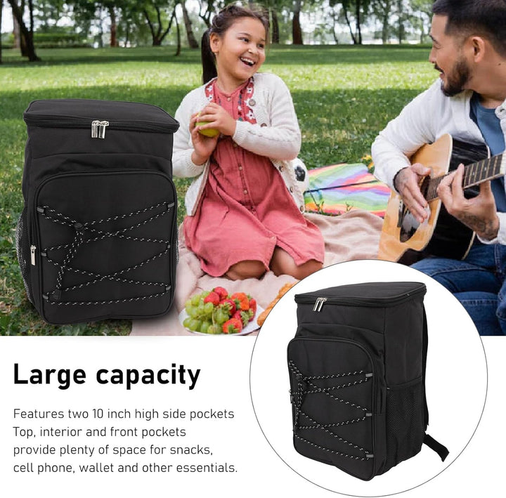 Kühlrucksack, Kühl Rucksack Gross Kühltasche Picknicktasche Rucksack mit Seitentaschen Wasserdicht A