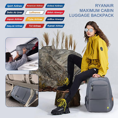 SPAHER Reiserucksack Ryanair Handgepäck 40x20x25cm Laptop Rucksack 15,6 Zoll Laptop Tasche Handgepäc