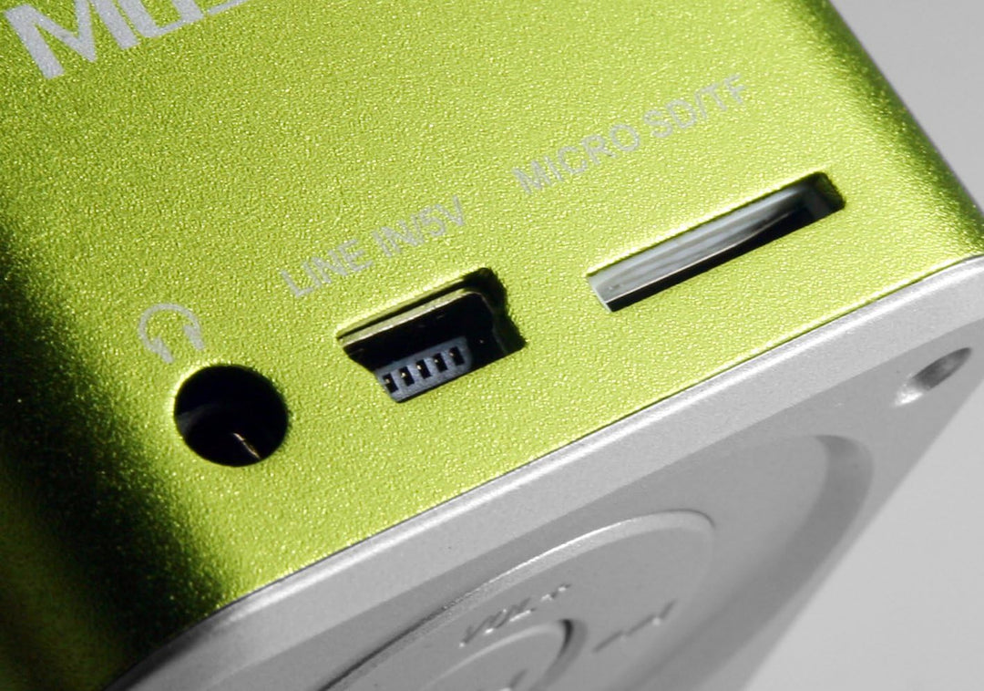 MusicMan mini Wireless Soundstation BT-X2 (MP3 Player, Bluetooth) grün Musicman BT-X2 Single Grün, M