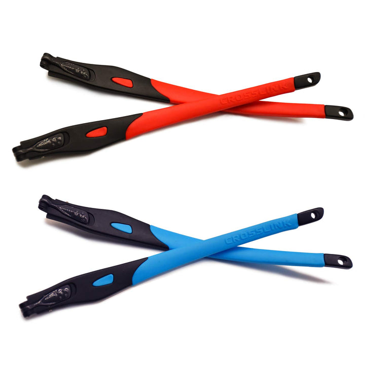 HKUCO Reinforce Rot/Blau Ersatzgläser Beine Für Oakley Crosslink Rahmen