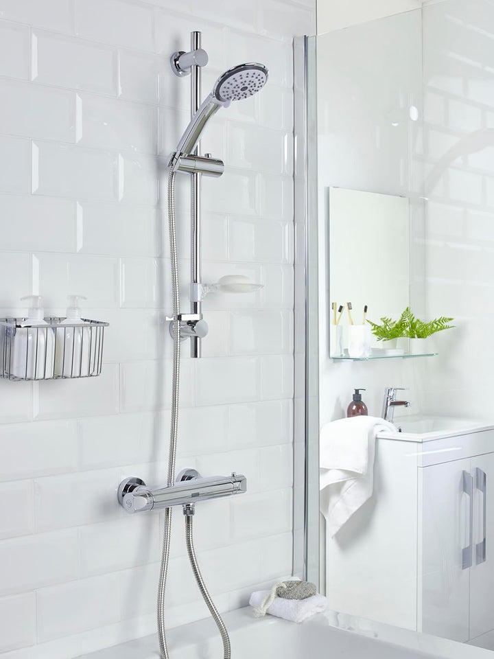 Bristan AR2 SHXMTFF C Thermostat-Duscharmatur mit Multifunktionsbausatz und Schnelleinbauanschlüssen