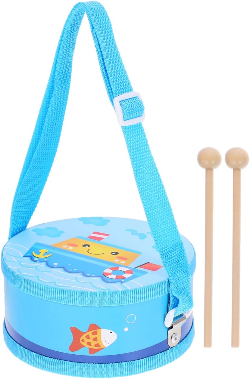 TOYANDONA Kinder Trommel Set Holz Trommel Spielzeug Mit Drumsticks Instrument Musical Spielzeug Lehr