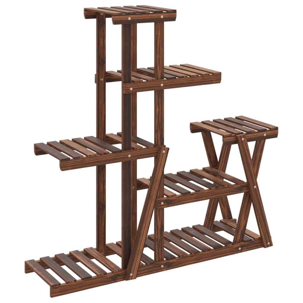 vidaXL Blumenständer, Pflanzenregal Holz, Blumenregal für Wohnzimmer Balkon Terrasse, Pflanzenstände