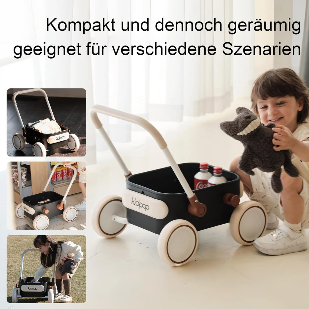 Kidpop PULA 2-in-1 Baby Lauflernwagen, Indoor und Outdoor Baby Spielzeug, Multifunktionale Lauflernh