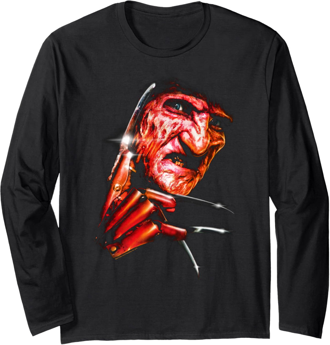 Nightmare on Elm Street Freddy's Face Langarmshirt