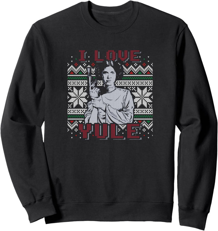 Star Wars I Love Yule Leia Weihnachten Humor Sweatshirt