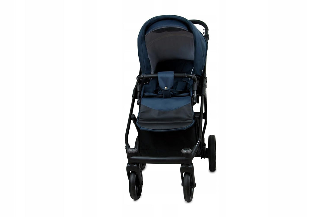 BabyLux® Kinderwagen Set 2 in 1 - Air - Antracyt - incl. Babywanne, Buggy Sportsitz - Kinderwagenset